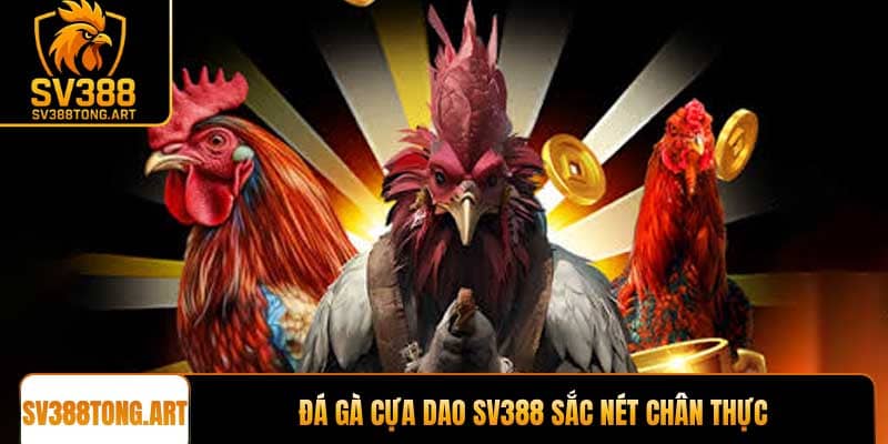 Đá gà cựa dao SV388 sắc nét chân thực